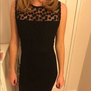 French Connection Black Sleek Cocktail Dress